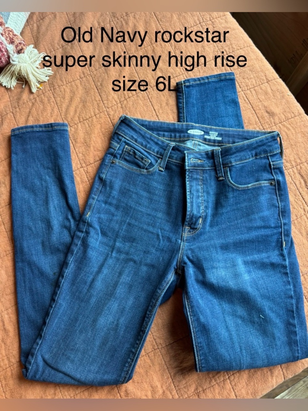 Old Navy Rockstar Super Skinny Jeans - Dark Blue Wash